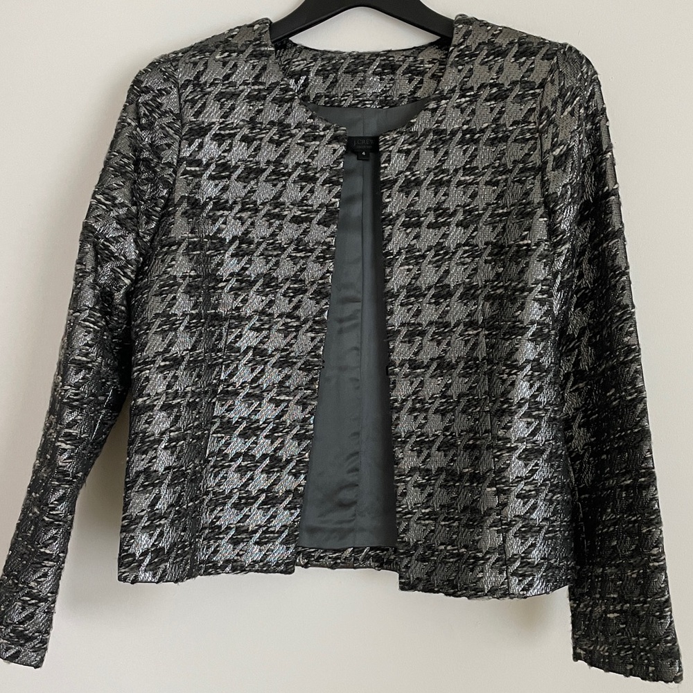 J.CREW Hoodstooth Tweed Blazer